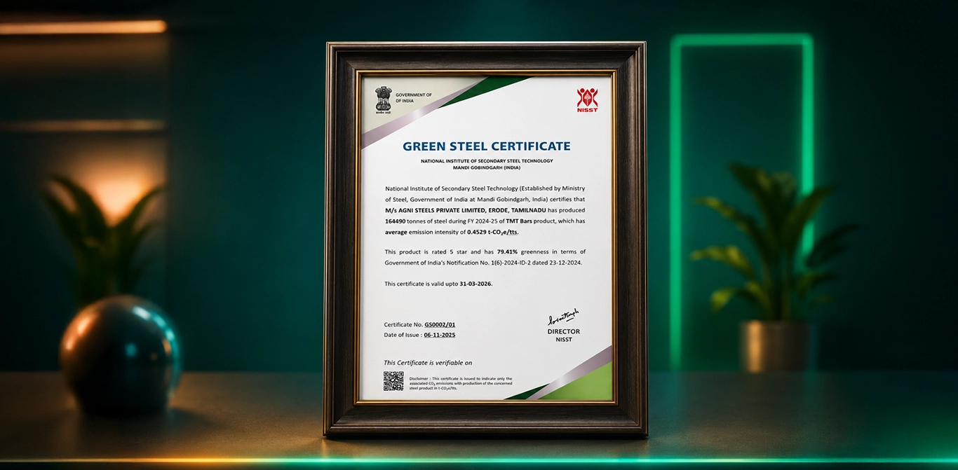 AGNI Steels banner